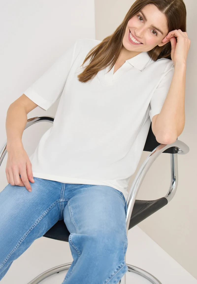 Piquée Polo Shirt, vanilla white