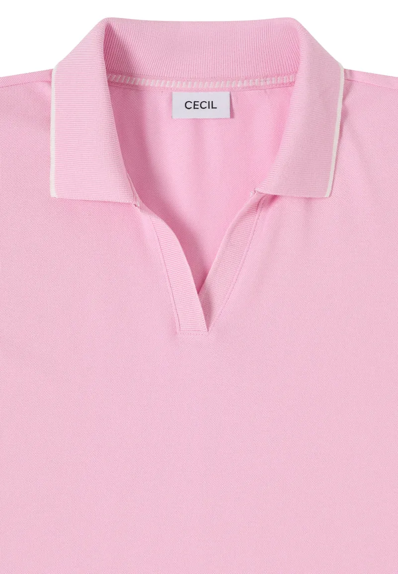 Piquée Polo Shirt, light blush rose