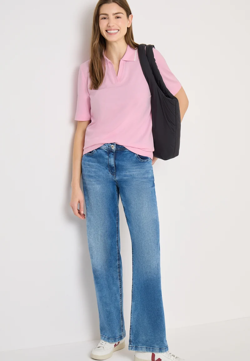Piquée Polo Shirt, light blush rose