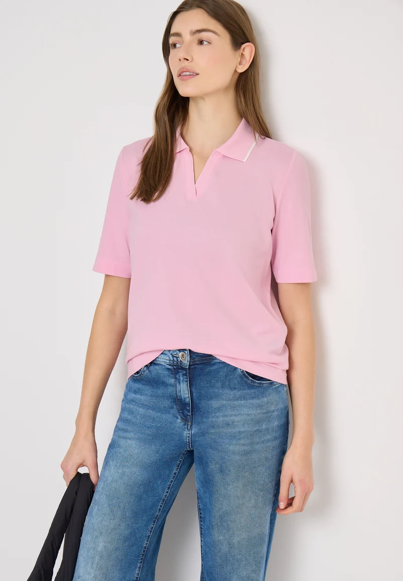 Piquée Polo Shirt, light blush rose