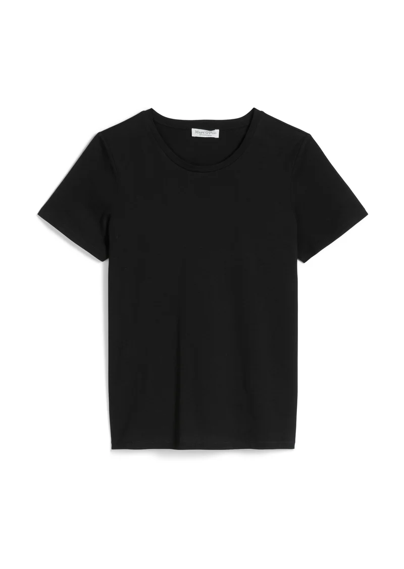 T-shirt, short sleeve, round neck, black