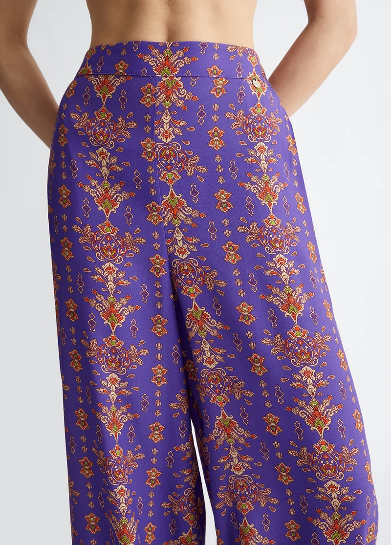 Wide-Leg Trousers with Print