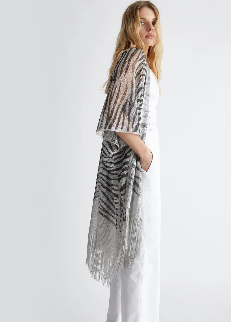 Zebra-print gilet