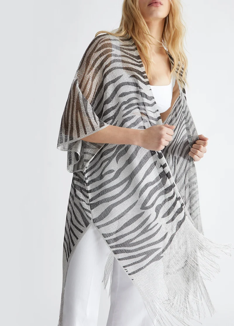 Zebra-print gilet