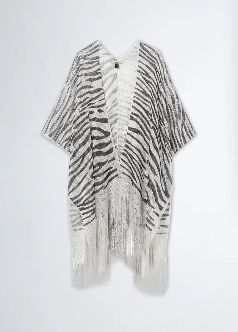 Zebra-print gilet