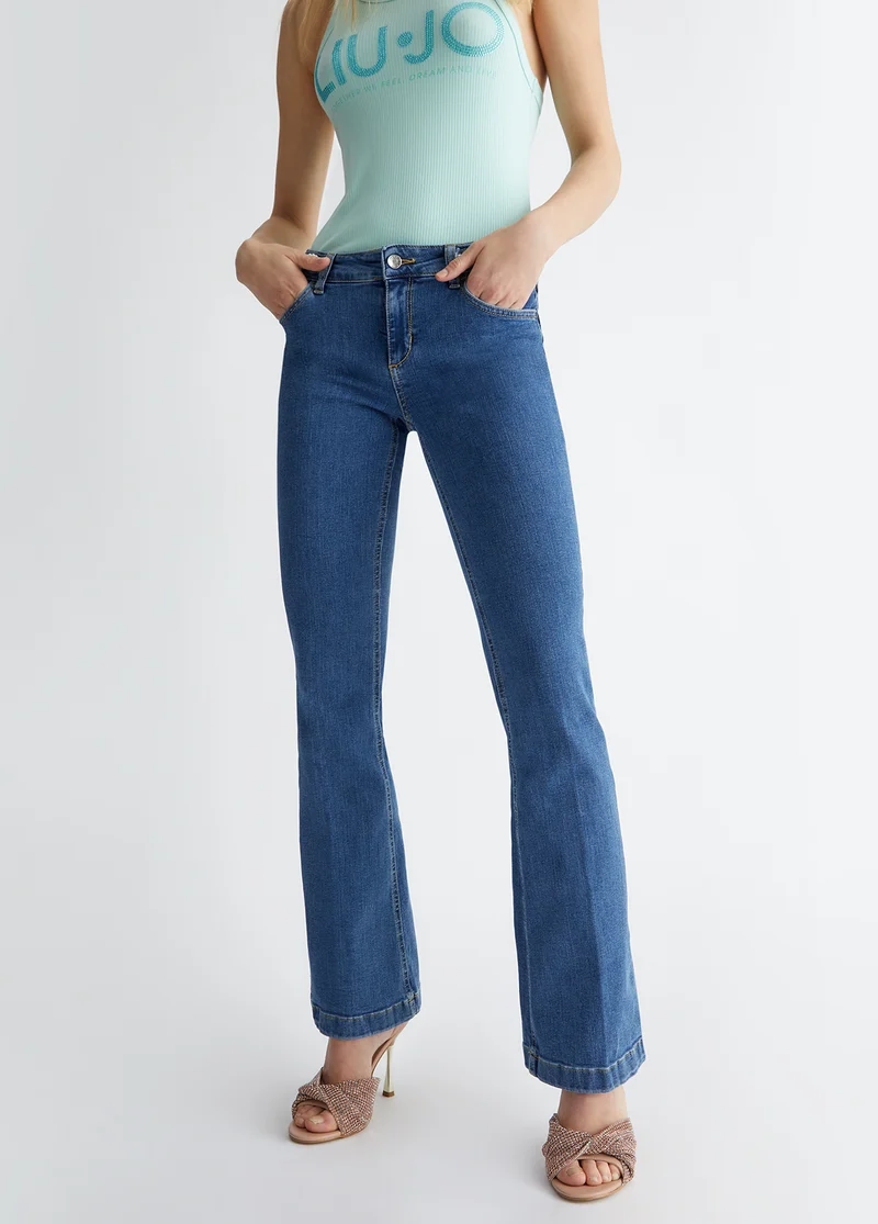 Bottom Up Flared Jeans
