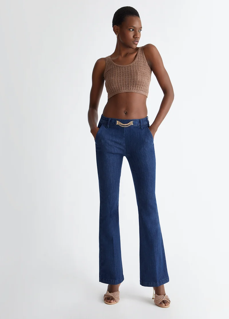 High-Rise Flared Jeans