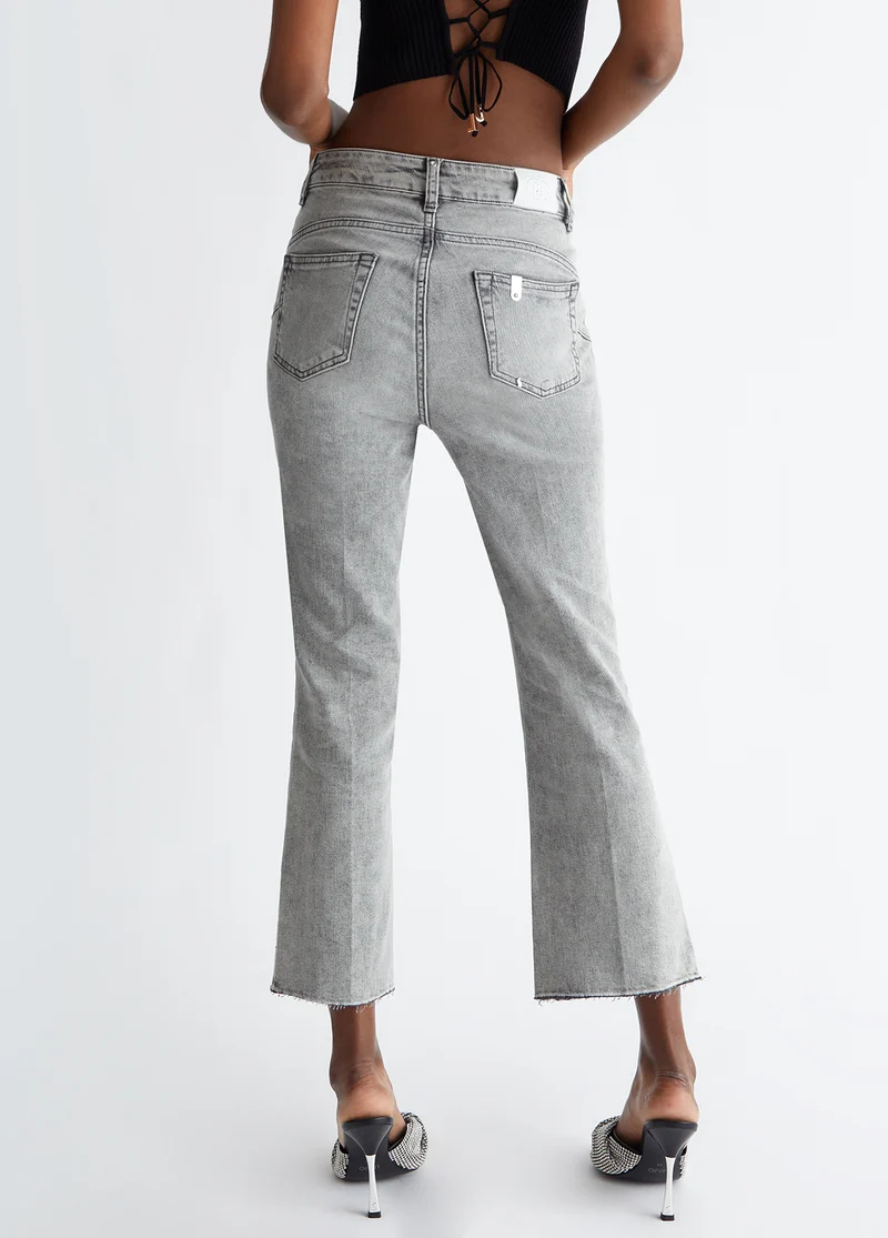 Cropped Bootcut Jeans