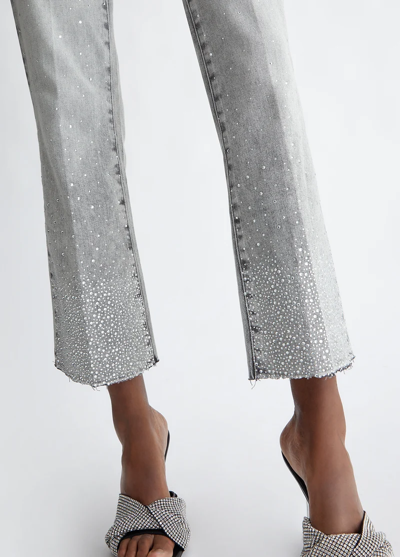 Cropped Bootcut Jeans