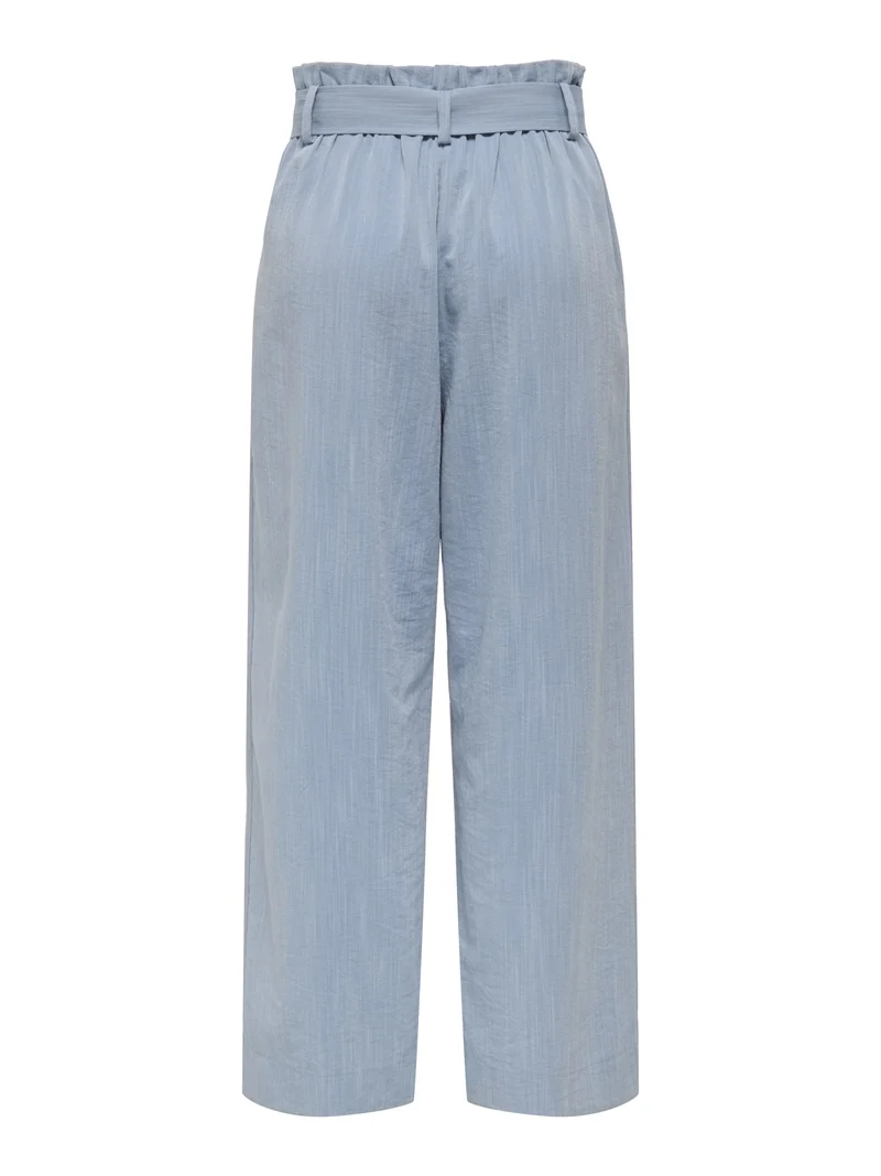 ONLMARSA SOLID PAPERBAG PANT WVN NO, Faded Denim/MELANGE