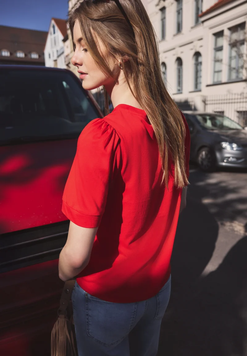 LTD QR_Studio_jersey shirt w.p, torch red