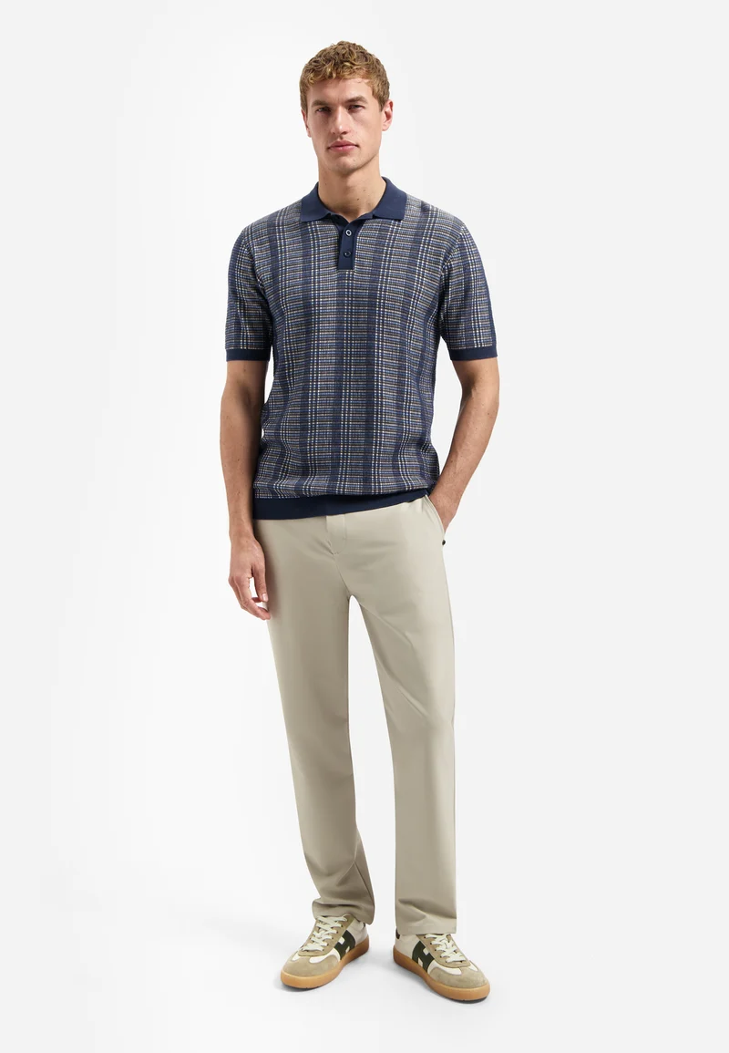 Pullover Short Sleeve Polo Multi Color, Night