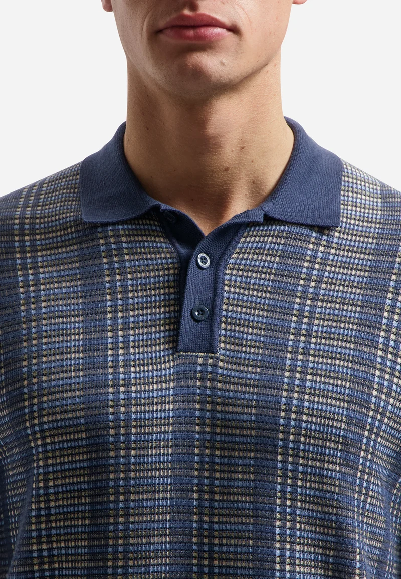 Pullover Short Sleeve Polo Multi Color, Night