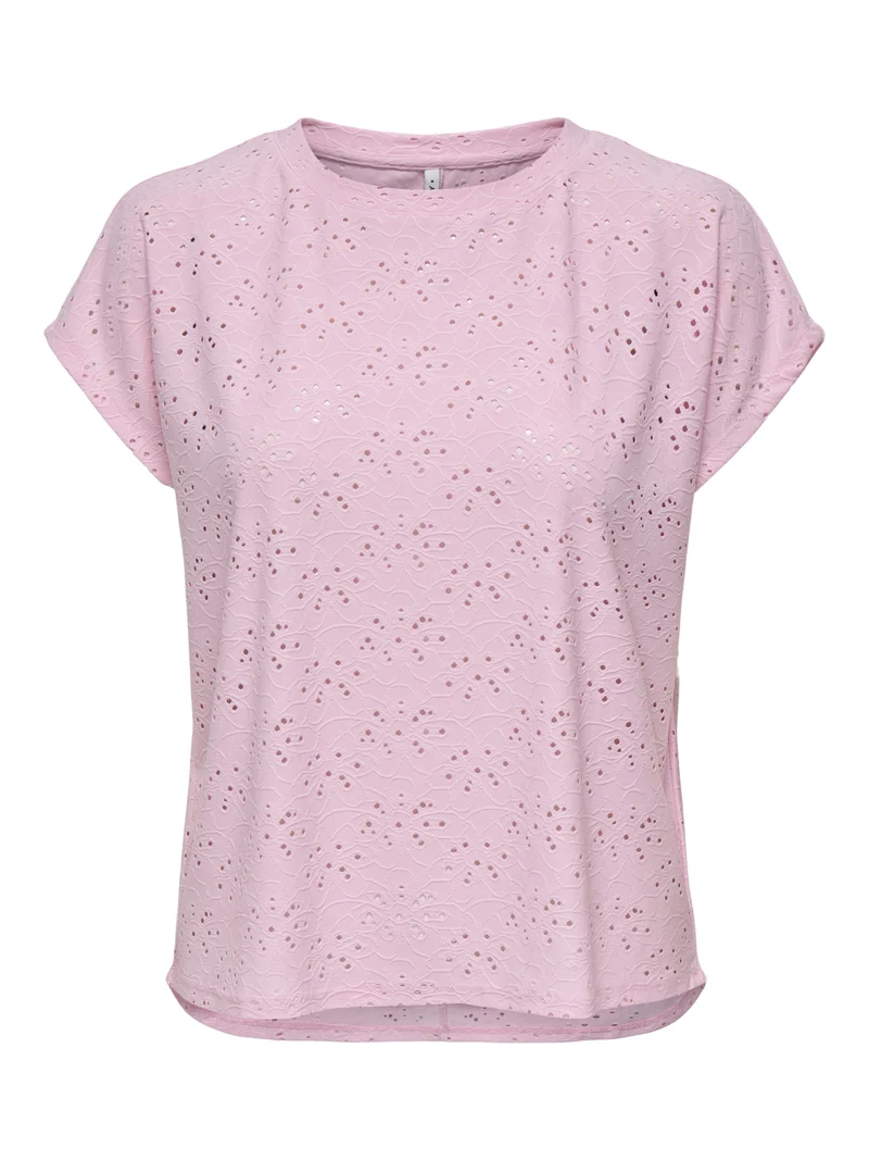 ONLSMILLA S/S TOP JRS NOOS, Roseate Spoonbill