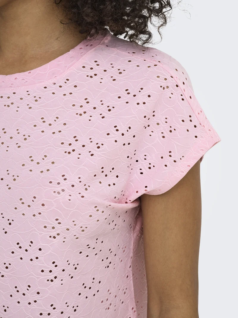 ONLSMILLA S/S TOP JRS NOOS, Roseate Spoonbill
