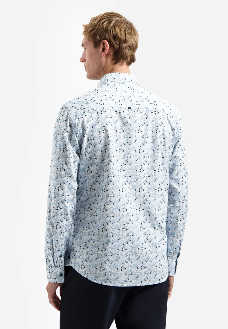 Shirt Allover Printed, Blue