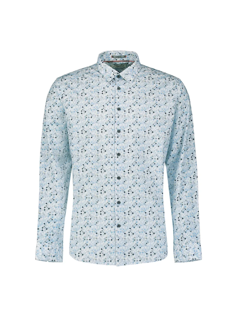 Shirt Allover Printed, Blue