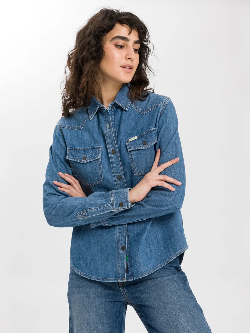 DAMEN JEANS HEMD