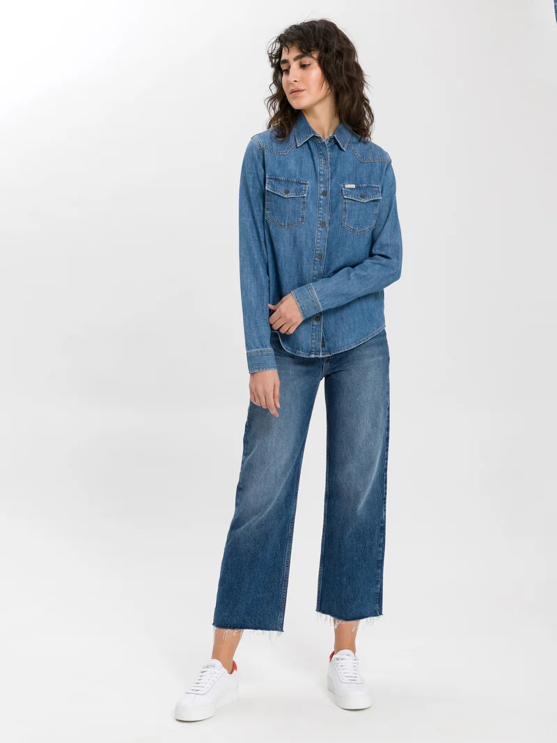 DAMEN JEANS HEMD