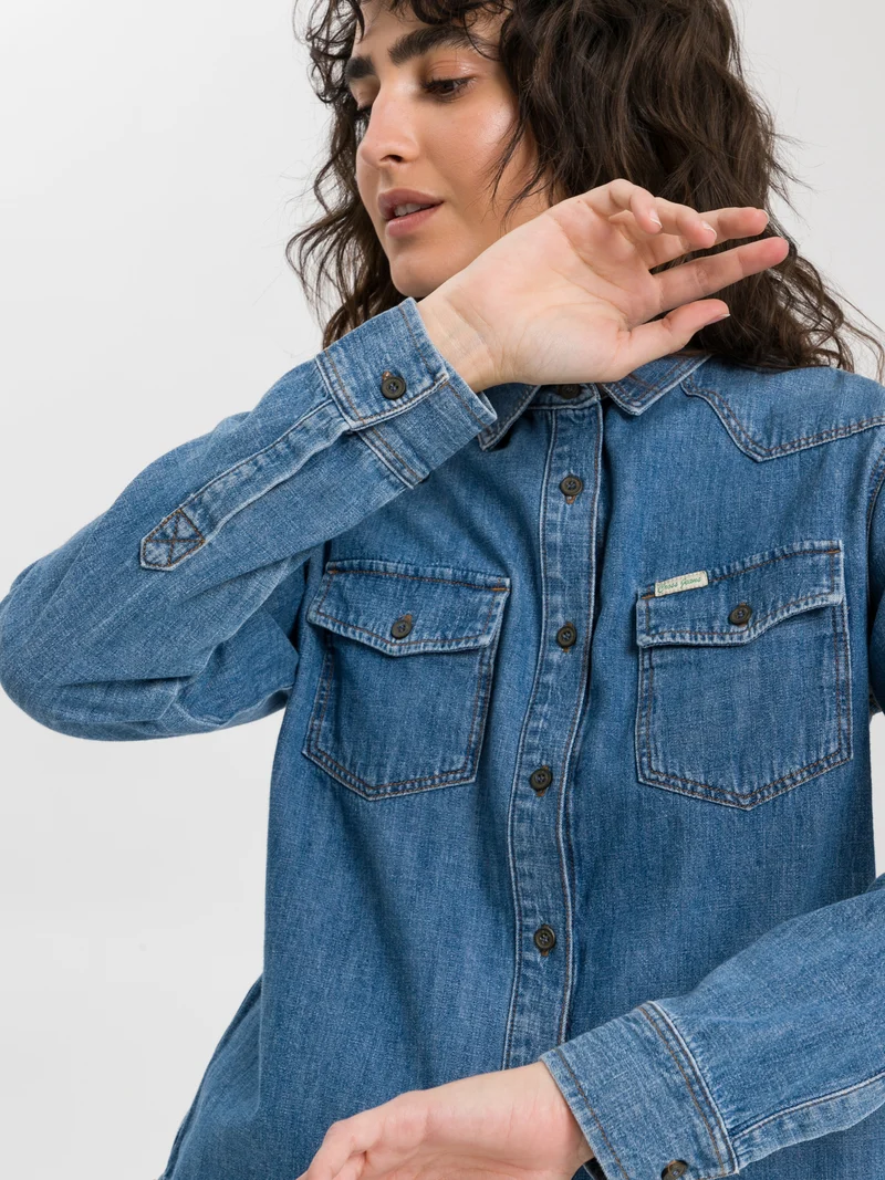 DAMEN JEANS HEMD