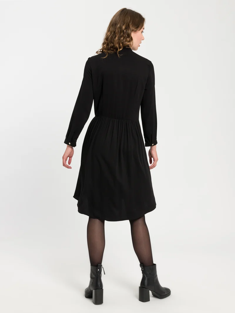 DAMEN SOLID KLEID