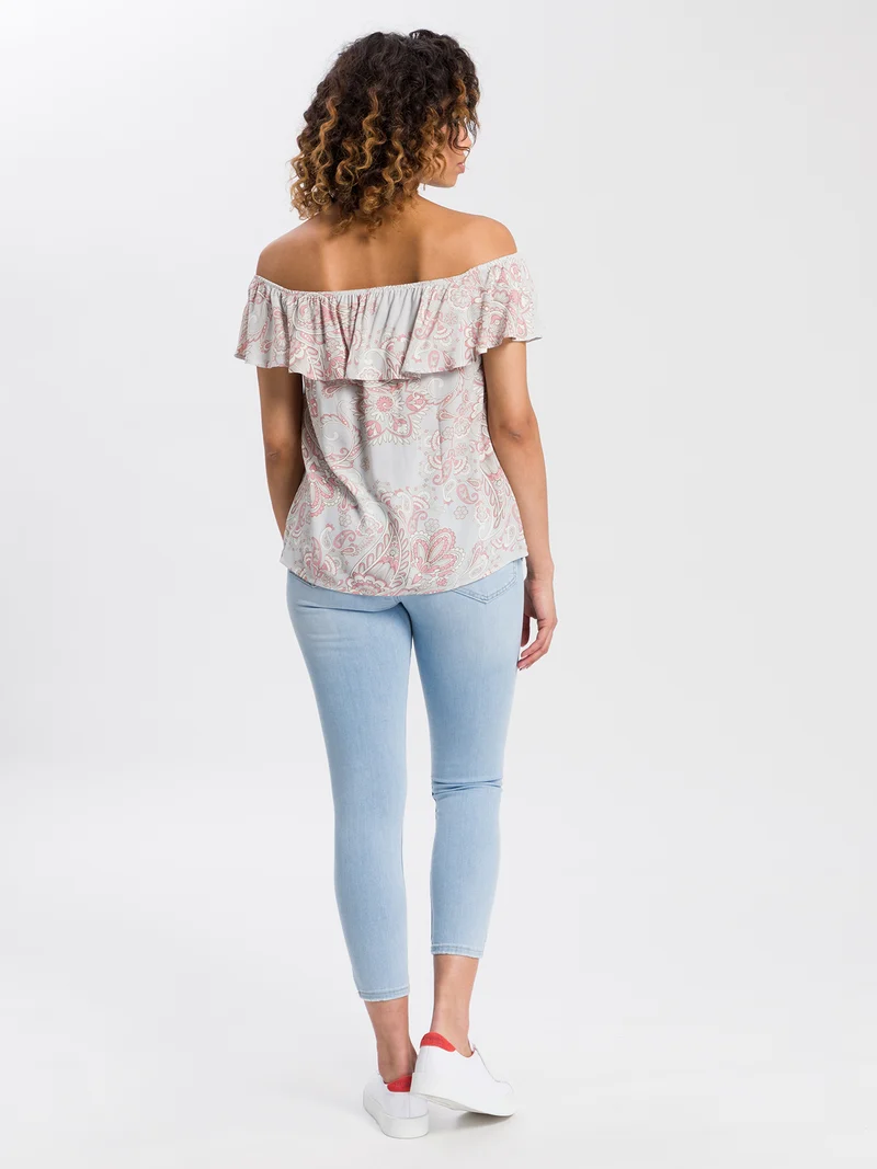 DAMEN PRINTED BLUSE