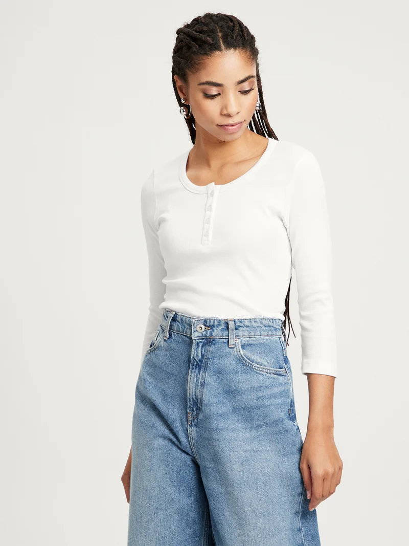 REGULAR FIT RIB LONGSLEEVE