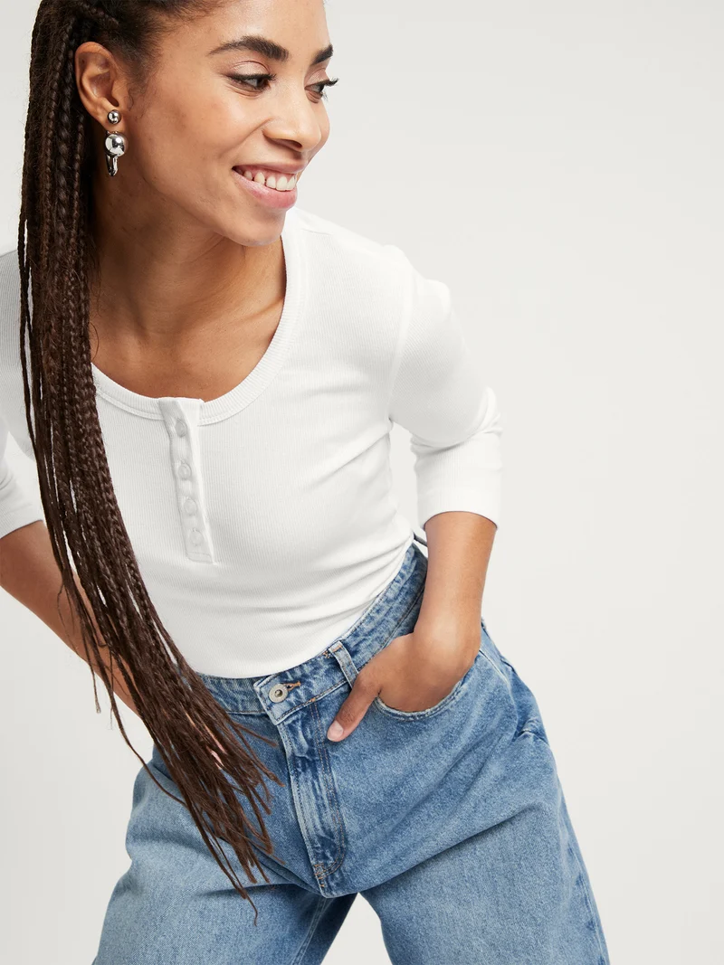 REGULAR FIT RIB LONGSLEEVE