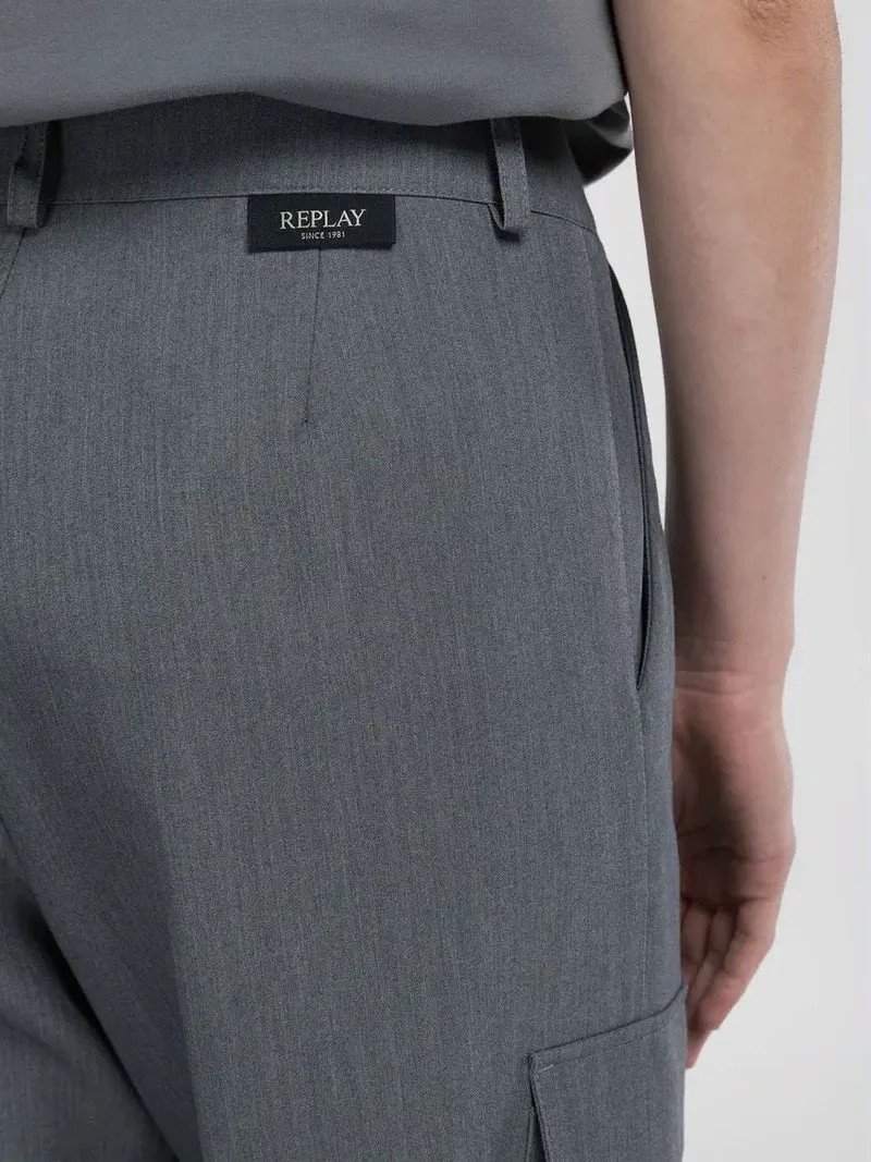 REPLAY DÁMSKÉ COMFORT-FIT CARGO KALHOTY