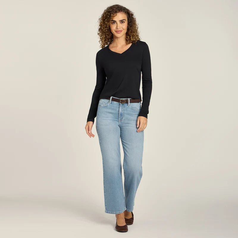 Cropped Straight Leg Hubert Jeans
