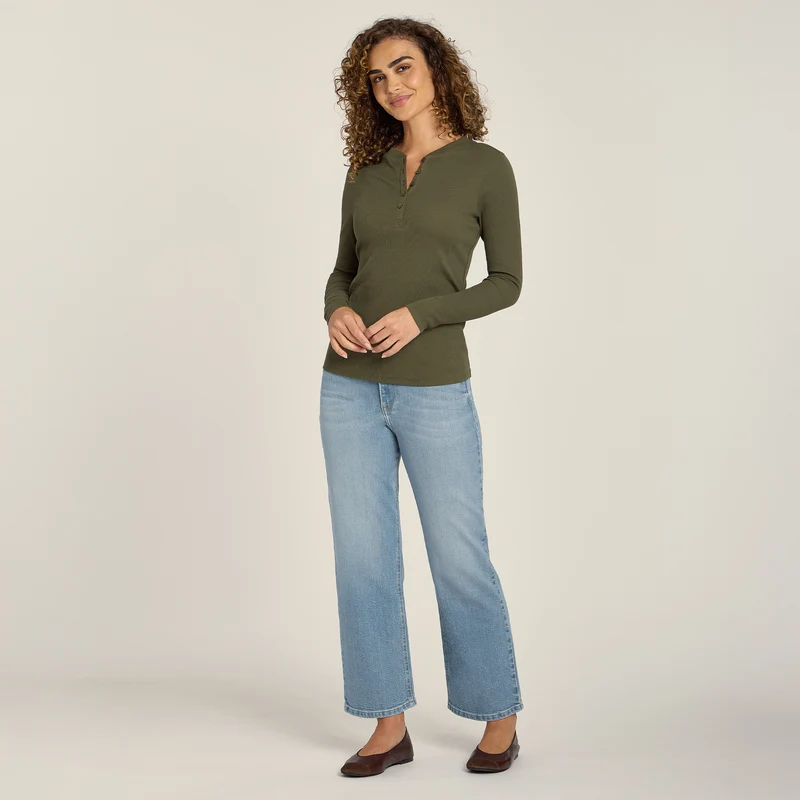 Cropped Straight Leg Hubert Jeans