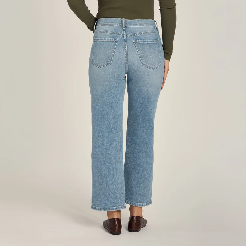 Cropped Straight Leg Hubert Jeans
