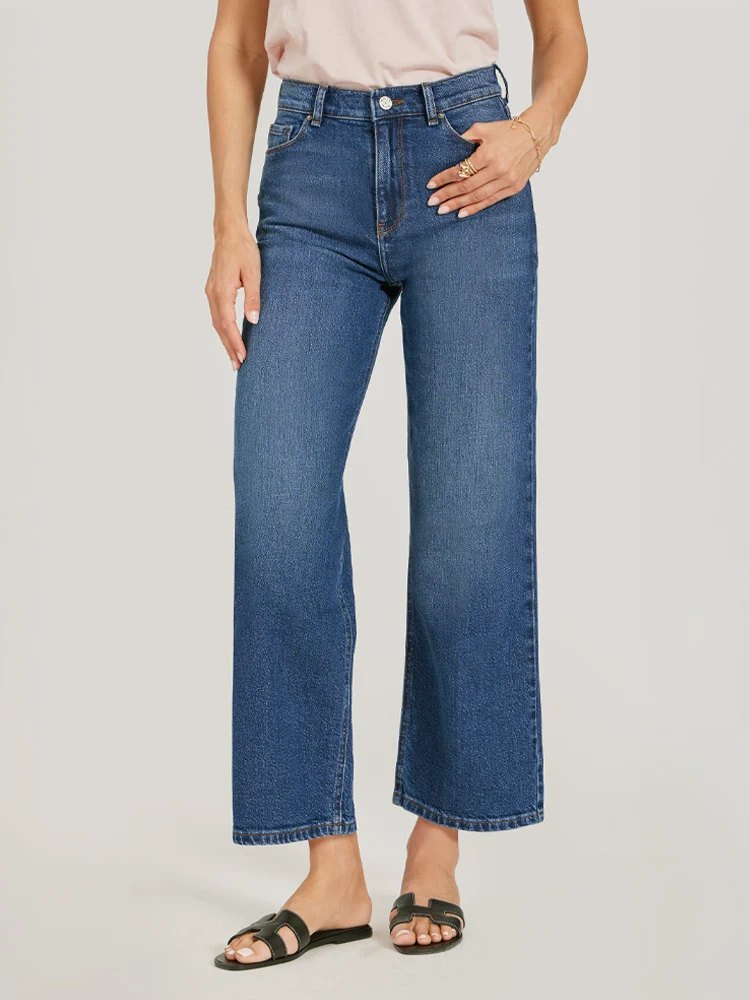 Cropped Straight Leg Gilmore Jeans