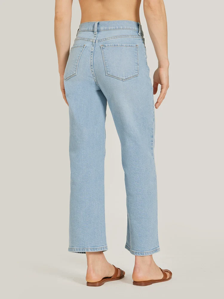 Cropped Straight Leg Hubert Jeans