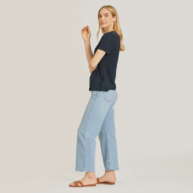 Cropped Straight Leg Hubert Jeans