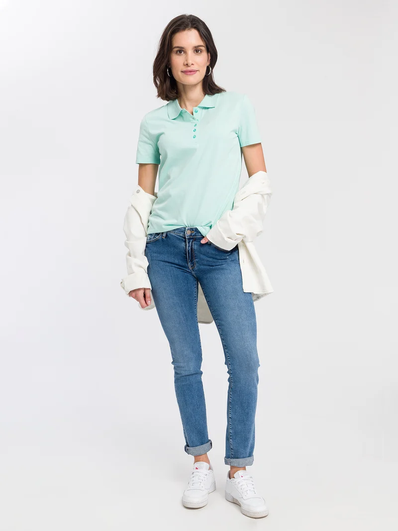 SLIM FIT JERSEY POLOSHIRT