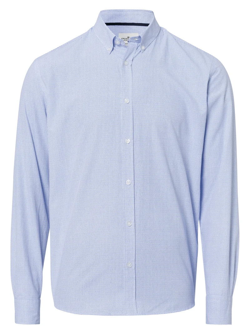 Herren Regular Langarmhemd hellblau