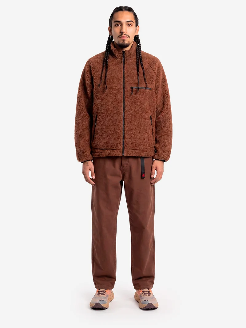 Giacca Reversibile Sherpa marrone