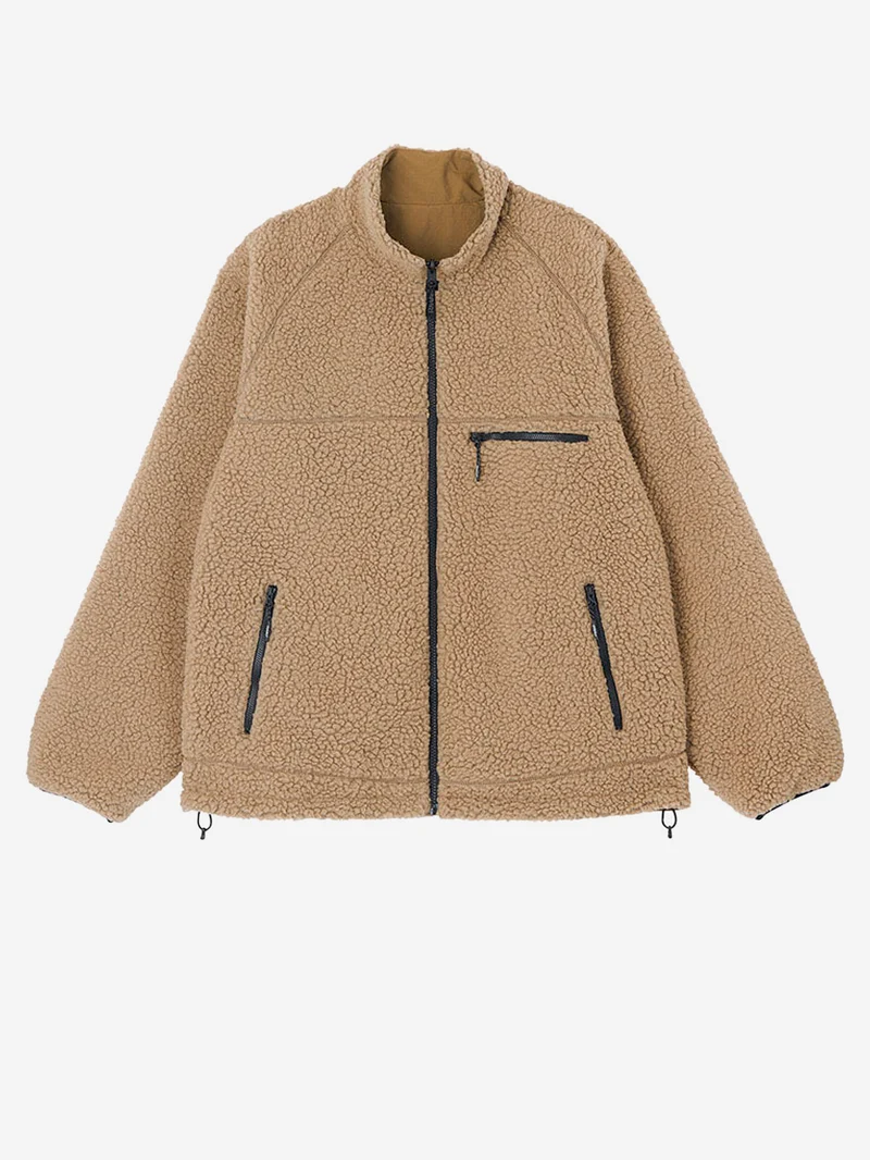 Giacca Reversibile Sherpa beige