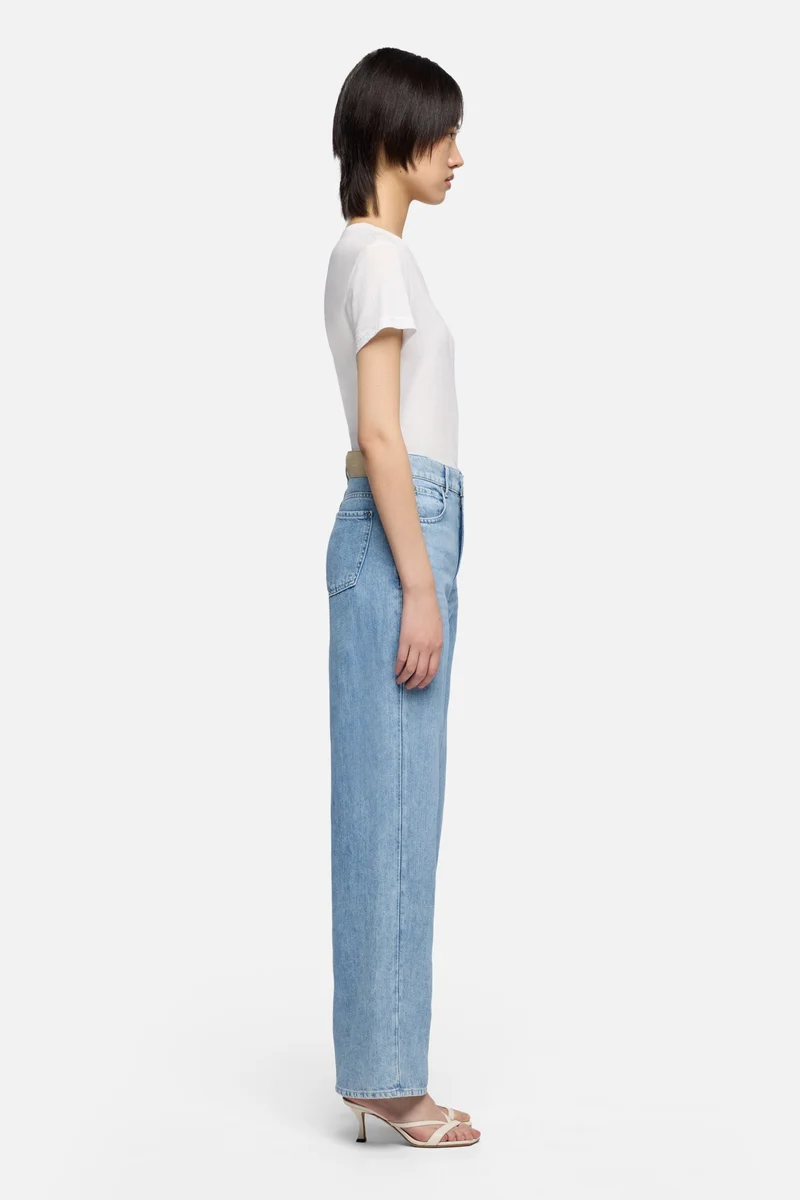 STOVEPIPE STRAIGHT in Indigo Linen Iris