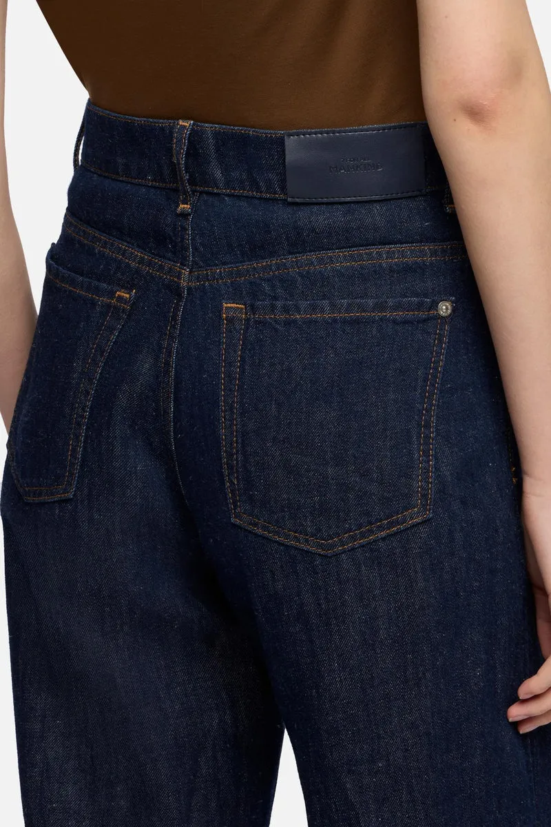 STOVEPIPE STRAIGHT in Indigo Linen Blossom