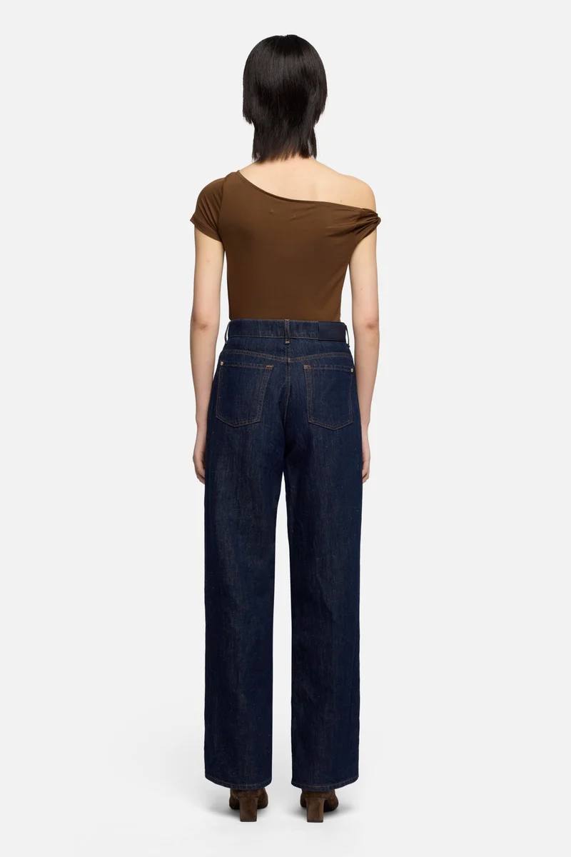 STOVEPIPE STRAIGHT in Indigo Linen Blossom