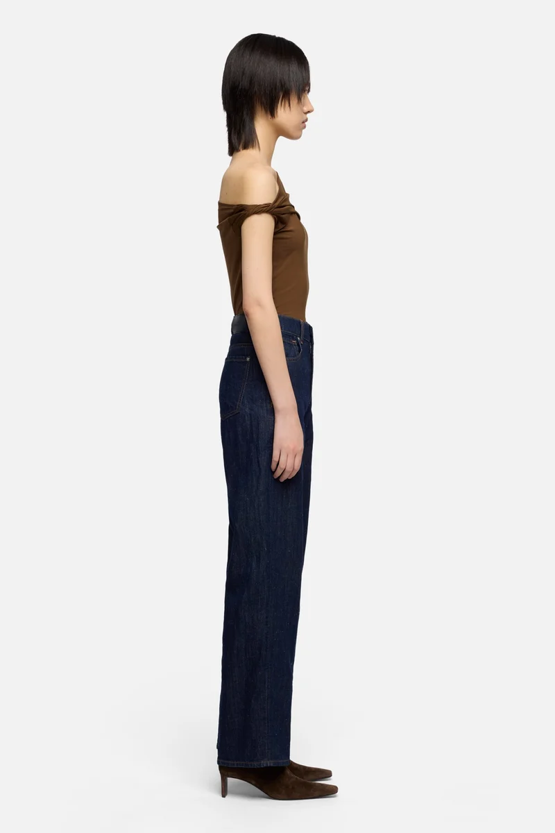 STOVEPIPE STRAIGHT in Indigo Linen Blossom
