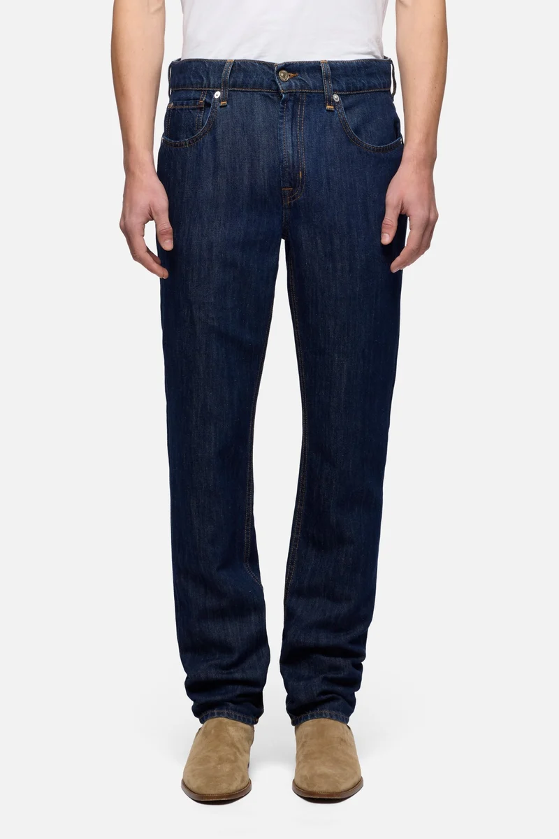 THE STRAIGHT in Indigo Linen Nocturnal