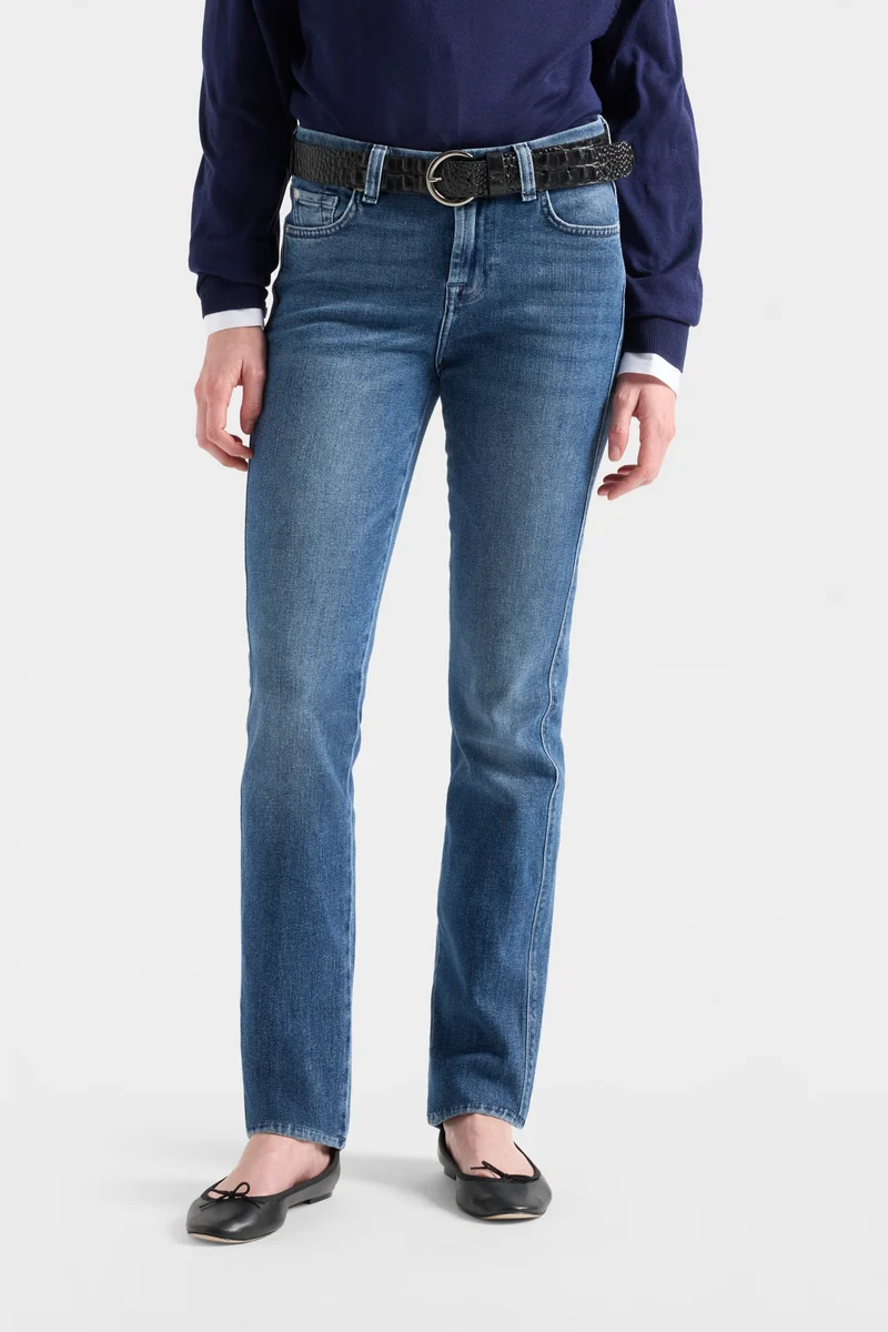 KIMMIE STRAIGHT in Denim Flux