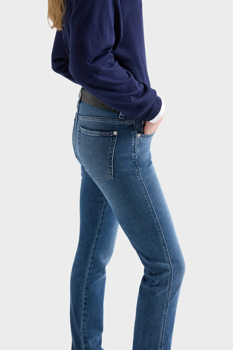 KIMMIE STRAIGHT in Denim Flux