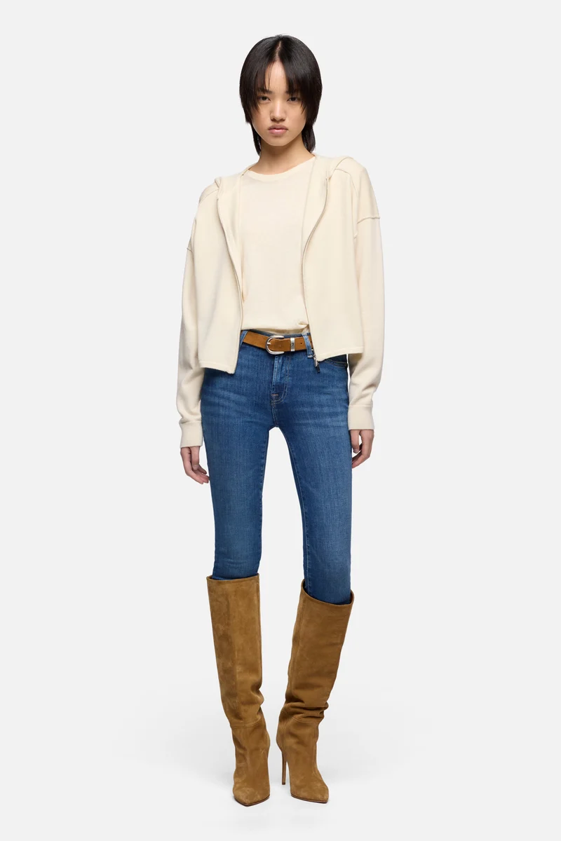 HIGH WAIST SKINNY CROP in Slim Illusion Saturday