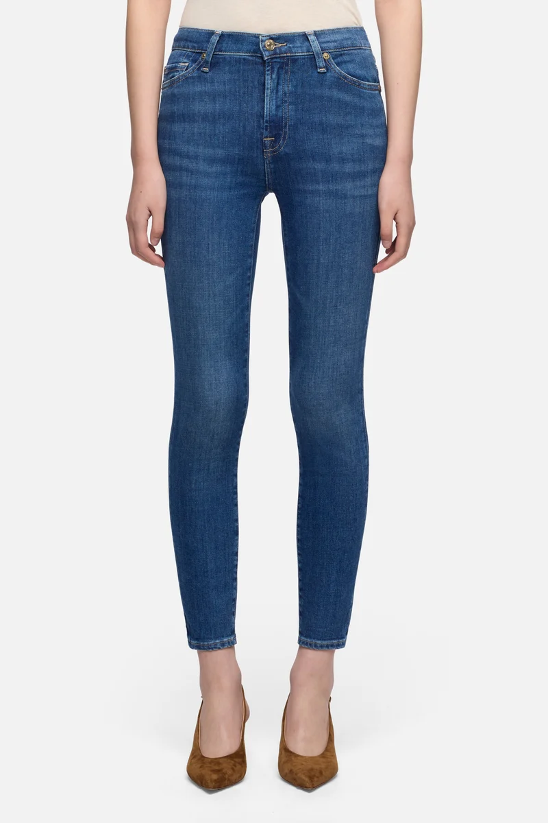 HIGH WAIST SKINNY CROP in Slim Illusion Saturday