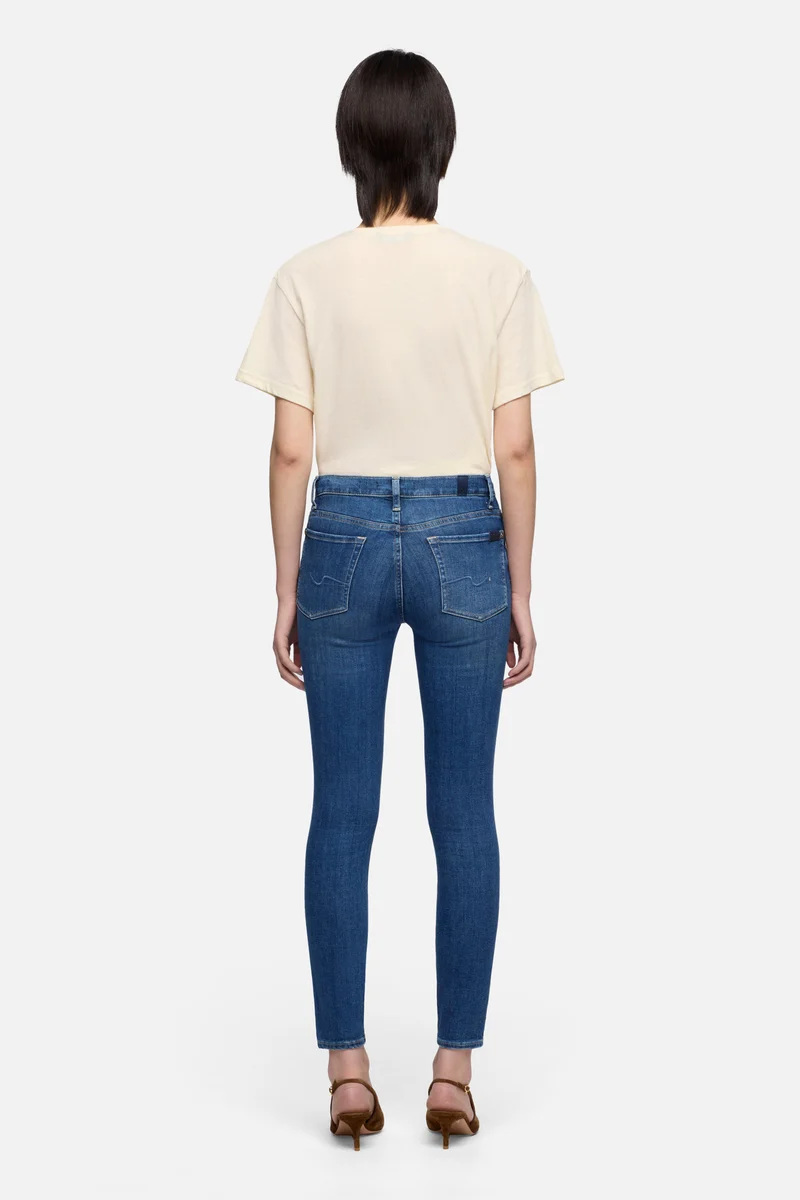 HIGH WAIST SKINNY CROP in Slim Illusion Saturday