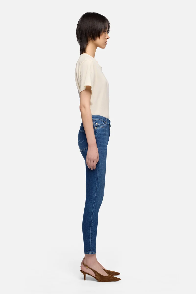 HIGH WAIST SKINNY CROP in Slim Illusion Saturday